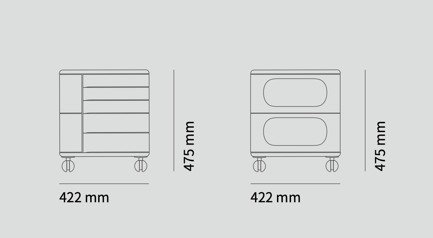 UFOU Fitin Helix Modular Storage Cabinet Unit (5 Revolving Doors)