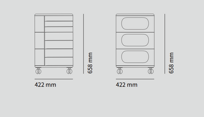 UFOU Fitin Helix Modular Storage Cabinet Unit (7 Revolving Doors)