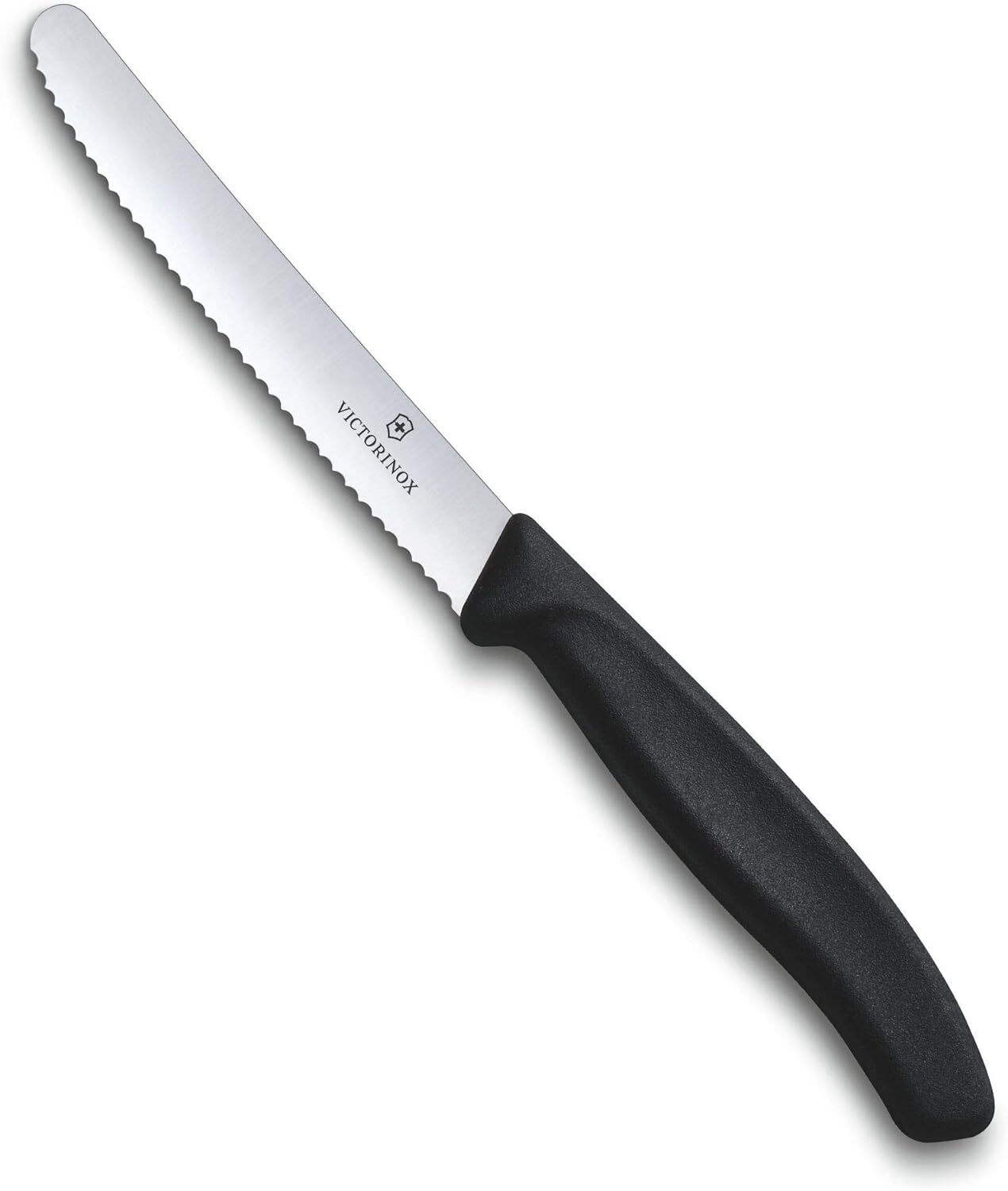 1x Victorinox Standard Wavy Edge Steak and Tomato Knife - Black