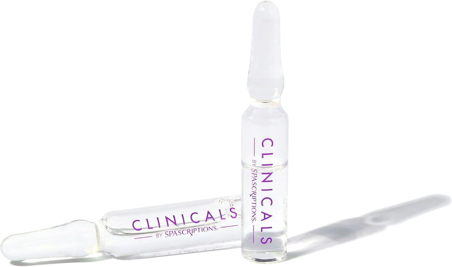 Spascriptions Clinicals Resurfacing Serum Ampoules 7-Pack 2.8ml Each Niacinamide Glycolic Acid PHAs Youthful Glow