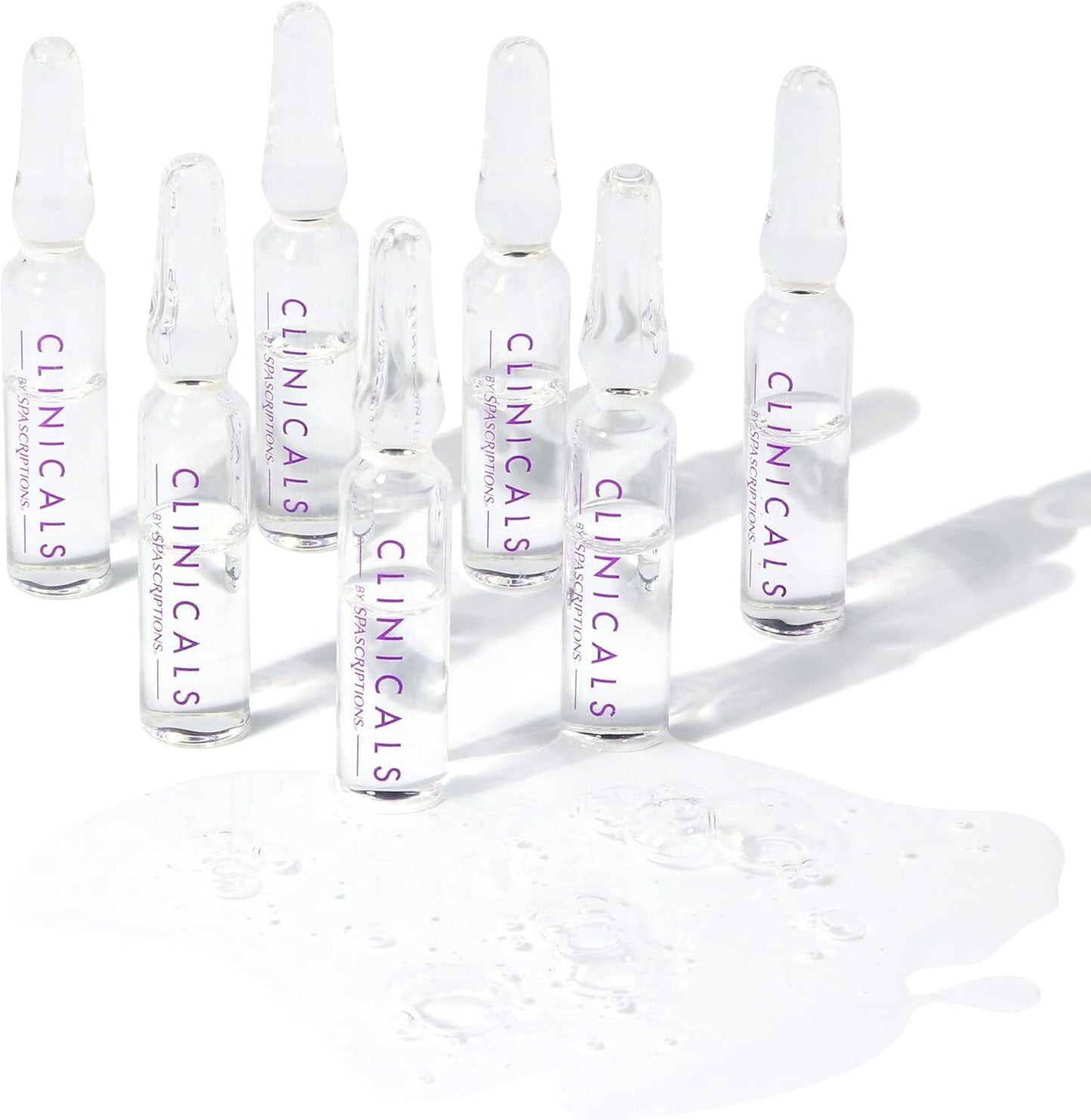 Spascriptions Clinicals Resurfacing Serum Ampoules 7-Pack 2.8ml Each Niacinamide Glycolic Acid PHAs Youthful Glow