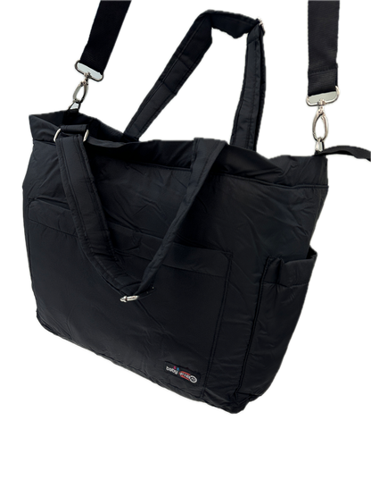 FIB Baby Nappy Bag Diaper Maternity Milk Mummy Changing Travel Tote - Black