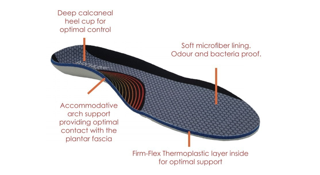 ARCHLINE Orthotics Insoles Balance Full Length Arch Support Pain Relief - EUR 45