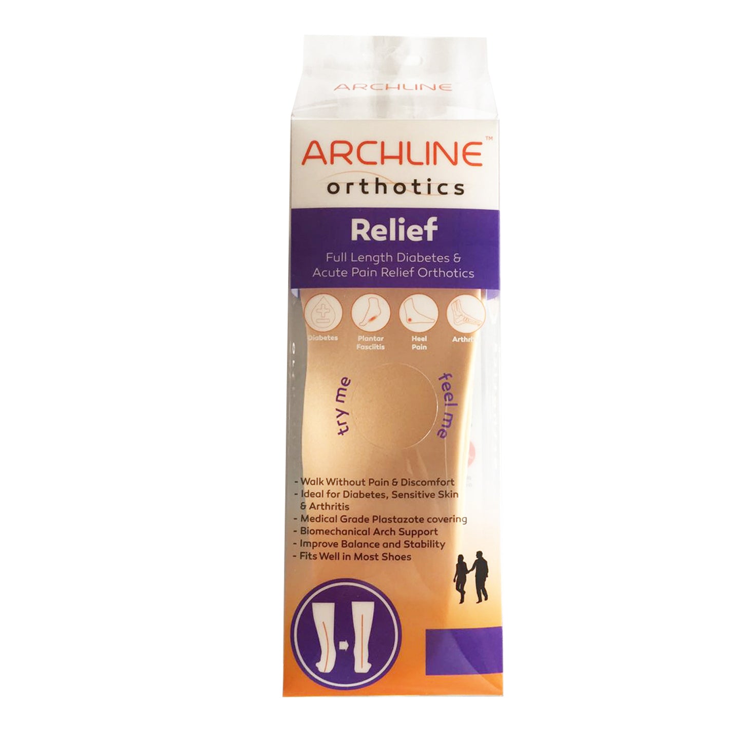 ARCHLINE Insoles Orthotics Full Length Arch Support Diabetics Plantar Fasciitis  - EUR 43