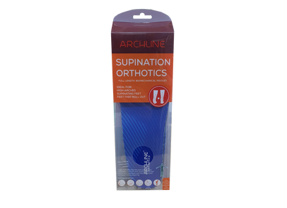 Archline Supination Orthotic Insoles - Full Length (Unisex) Plantar Fasciitis High Arch - Euro 37