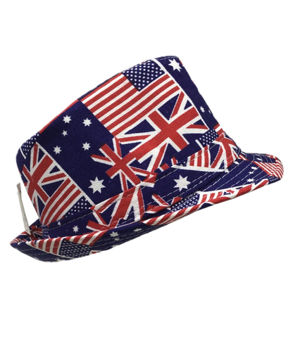 AUSTRALIA TRILBY HAT USA America England UK Aussie Fedora Cap Party
