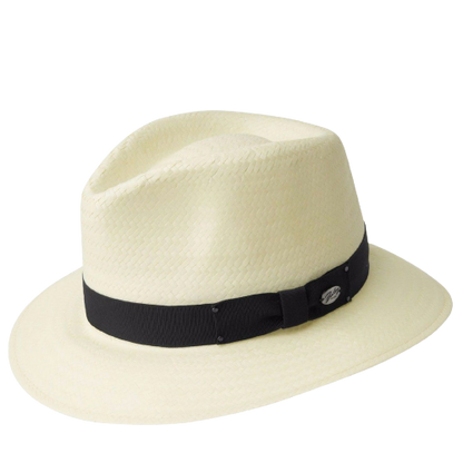 BAILEY Spencer Lite Straw Hat Summer Sun MADE IN USA Trilby Fedora 63200 - Natural - L