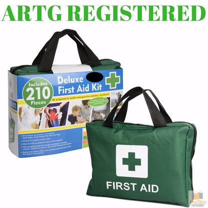 210PCS Emergency FIRST AID KIT Medical Travel Set Workplace Family Safety Office