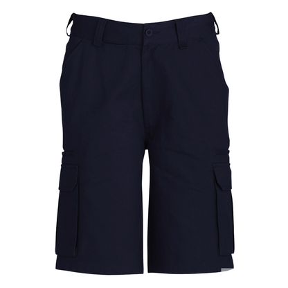 Mens CARGO SHORTS All Sizes 100% COTTON Drill Heavy Work Tradie Military - Navy - 102""