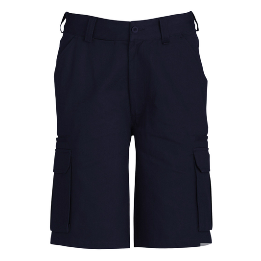 Mens CARGO SHORTS All Sizes 100% COTTON Drill Heavy Work Tradie Military - Navy - 102""