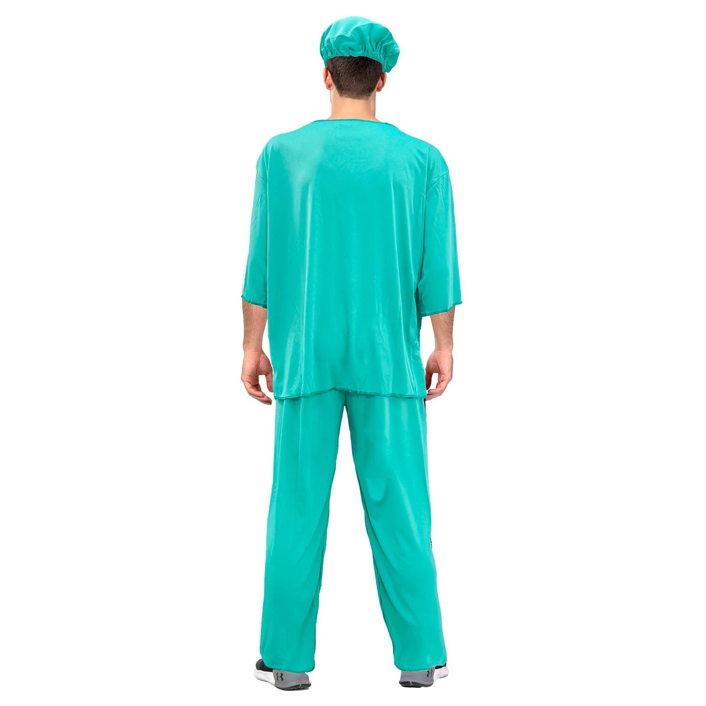 Mens Adult Doctor Costume Dr Surgeon Scrubs Halloween Fancy Party Hospital