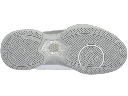 K-Swiss Womens Bigshot 4 AC Tennis Shoes - White/Silver - US 7.5