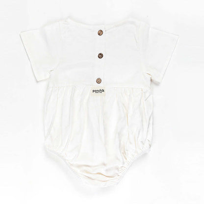 Ponchik Babies + Kids - Linen Romper - Daisy - Size 2 Years Old