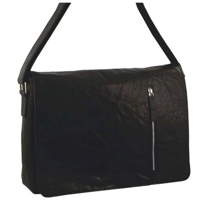 Pierre Cardin Computer Laptop Bag Messenger Cross Body Business Shoulder - Black