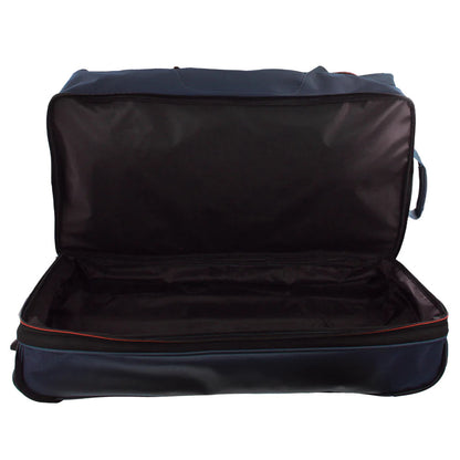 Pierre Cardin Trolley Bag Large Soft Travel Luggage Wheeled Duffle 82 Cm - Navy