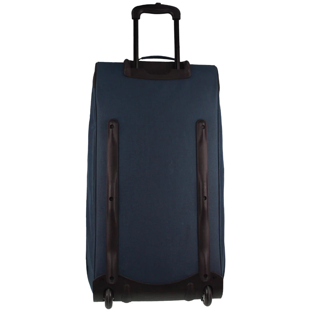 Pierre Cardin Trolley Bag Large Soft Travel Luggage Wheeled Duffle 82 Cm - Navy