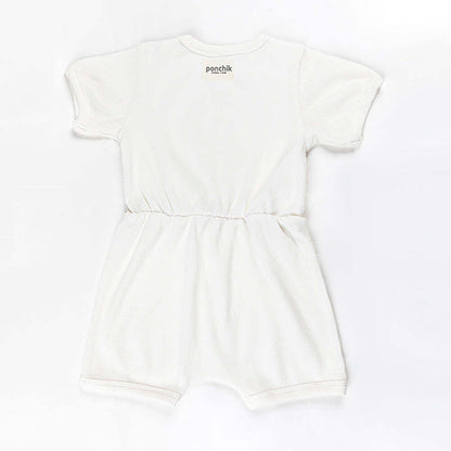 Ponchik Babies + Kids - Ribbed Cotton Romper - Daisy - 0-3 months