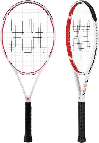 VOLKL V-CELL 6 Tennis Racquet - Fully Strung Racket & Free Dampener - 4 1/4