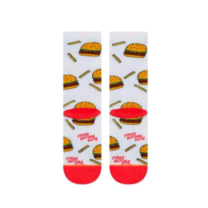 Stance Everyday Light French Fries Before Guys Chips Burger Socks Crew  - M