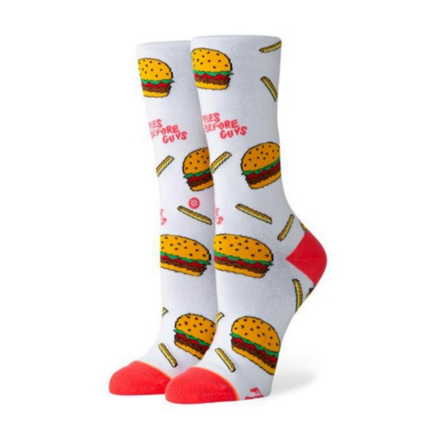 Stance Everyday Light French Fries Before Guys Chips Burger Socks Crew  - S