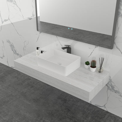 Rectangle Cast stone - Solid Surface Basin 500mm