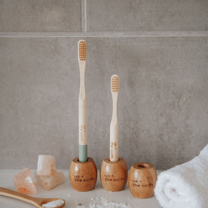 Kids Bamboo Toothbrush - Set of 2