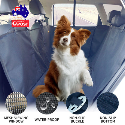 Ondoing Cargo Pet Car Boot Back Seat Cover Rear Dog Waterproof Protector Liner Mat Pad Black