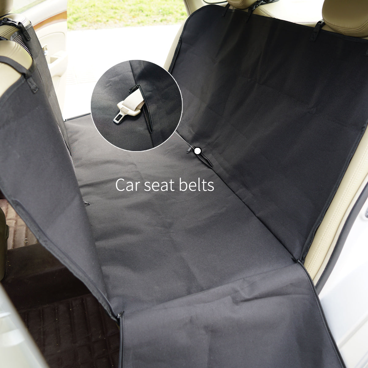 Ondoing Cargo Pet Car Boot Back Seat Cover Rear Dog Waterproof Protector Liner Mat Pad Black