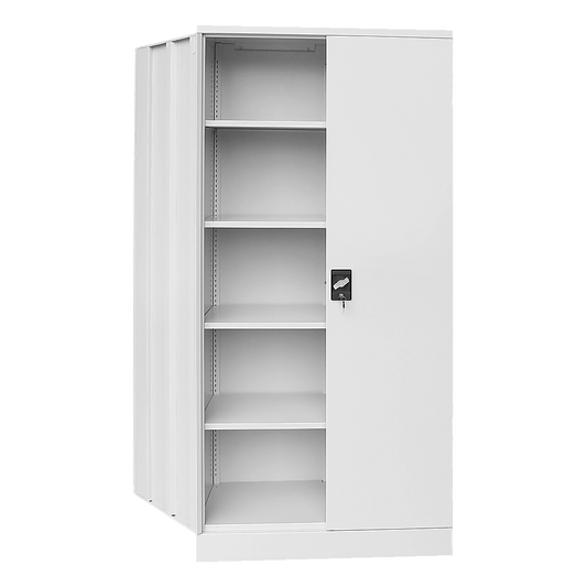 Two-Door Shelf Office Gym Filing Storage Locker Cabinet Safe