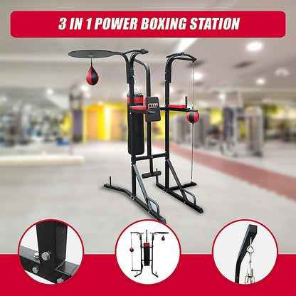 Power Boxing Station Stand Gym Speed Ball Punching Bag