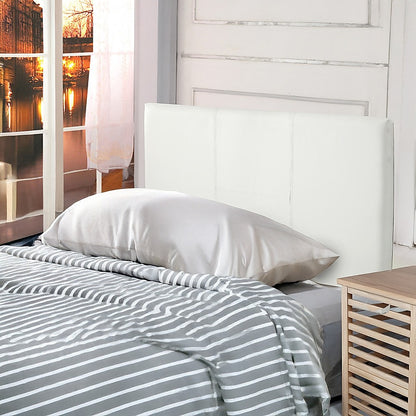PU Leather Single Bed Headboard Bedhead - White