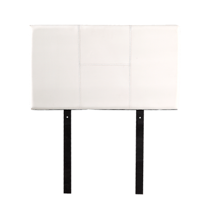 PU Leather Single Bed Headboard Bedhead - White
