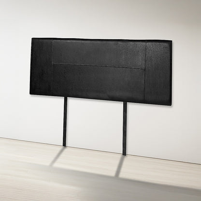 PU Leather Double Bed Headboard Bedhead - Black