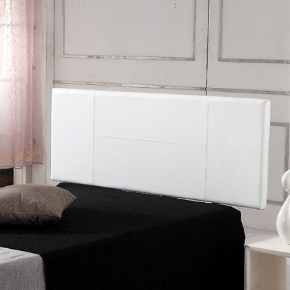 PU Leather Double Bed Headboard Bedhead - White