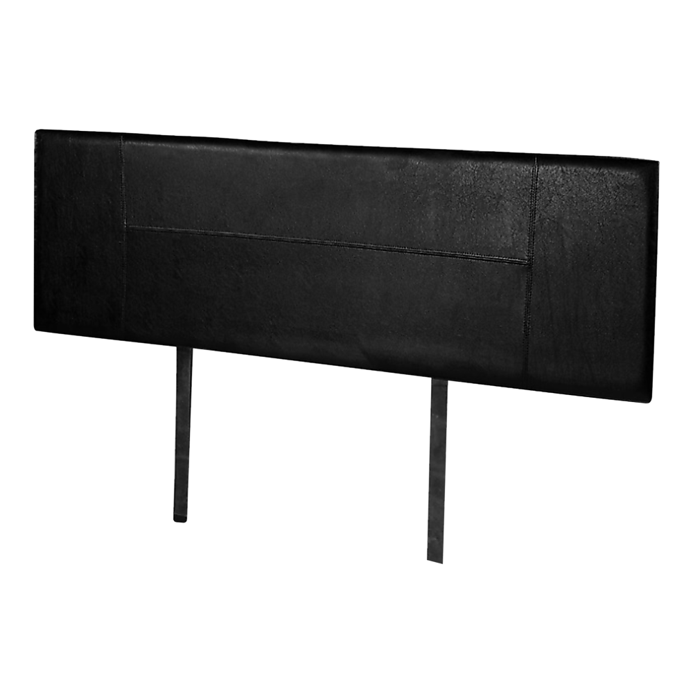 PU Leather Queen Bed Headboard Bedhead - Black