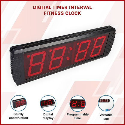 Digital Timer Interval Fitness Clock