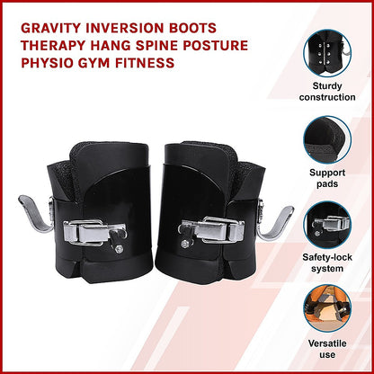 Gravity Inversion Boots Therapy Hang Spine Posture Physio Gym Fitness