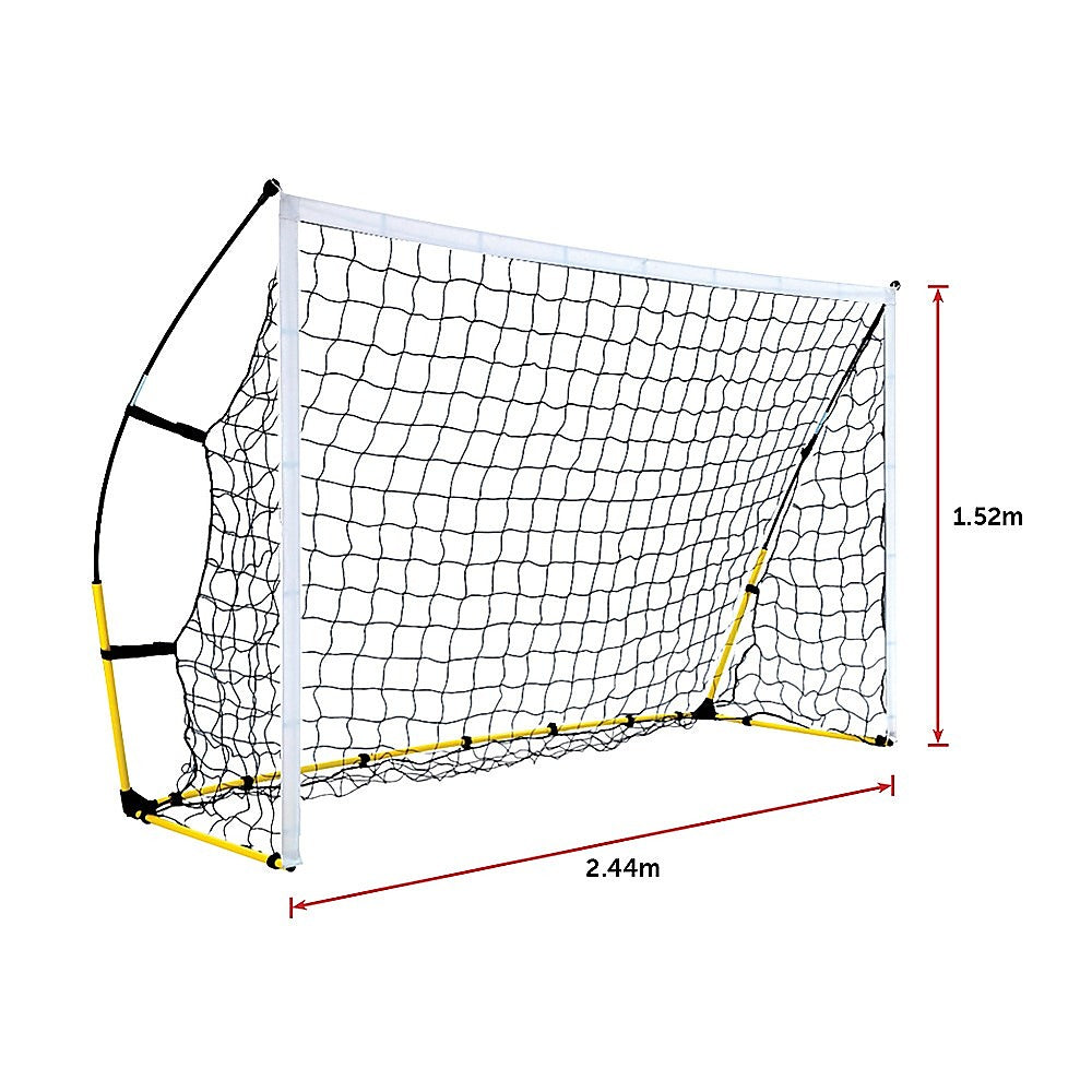 8' x 5' Soccer Football Goal Foot Portable Net Quick Set Up