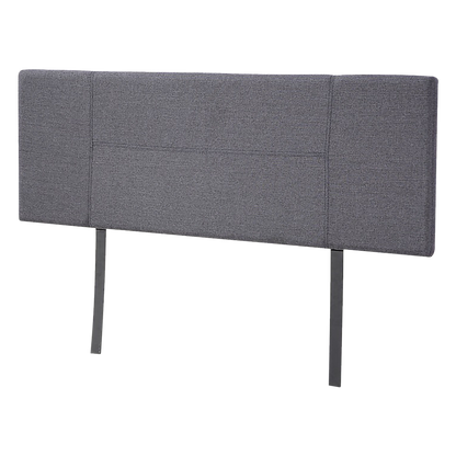 Linen Fabric Queen Bed Headboard Bedhead - Grey