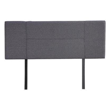 Linen Fabric Double Bed Headboard Bedhead - Grey