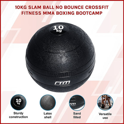 10kg Slam Ball No Bounce Crossfit Fitness MMA Boxing BootCamp