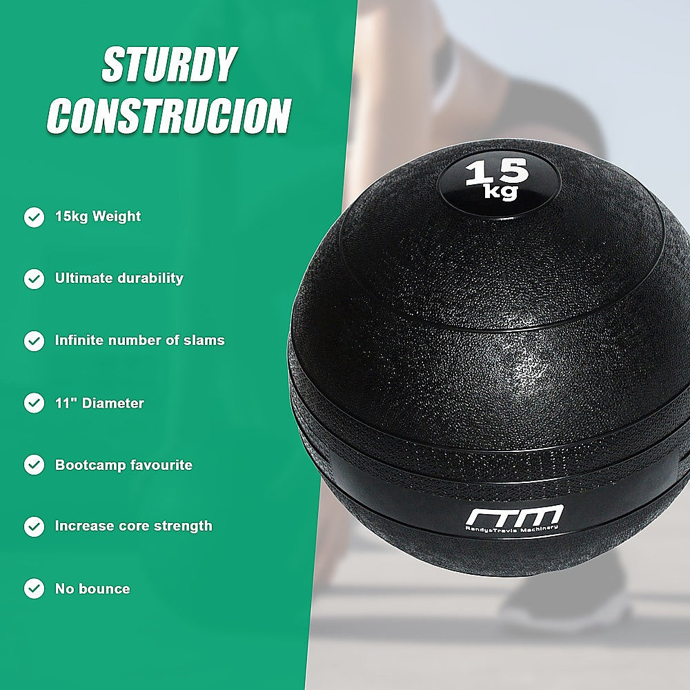 15kg Slam Ball No Bounce Crossfit Fitness MMA Boxing BootCamp