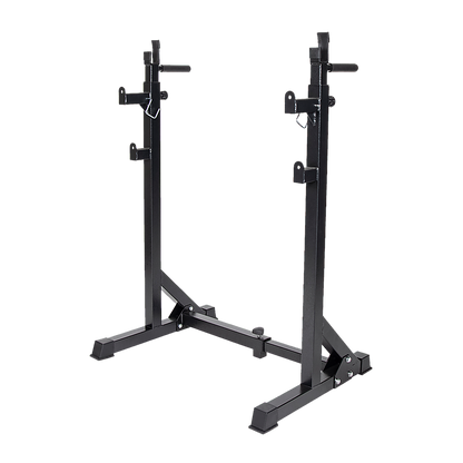 Commercial Squat Rack Adjustable Pair Fitness Exercise Weight Lifting Gym Barbell Stand