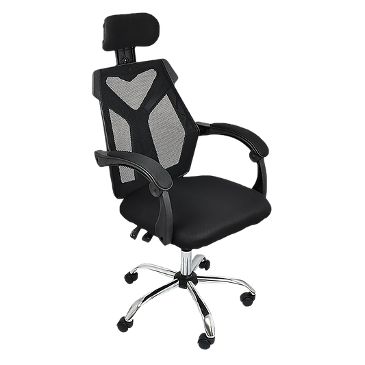 Office Chair Gaming Computer Chairs Mesh Back Foam Seat - Black