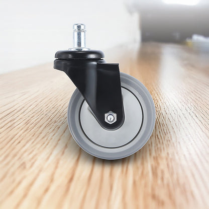 5x Office Chair Caster Wheels Set Heavy Duty & Safe for All Floors w/Universal Fit