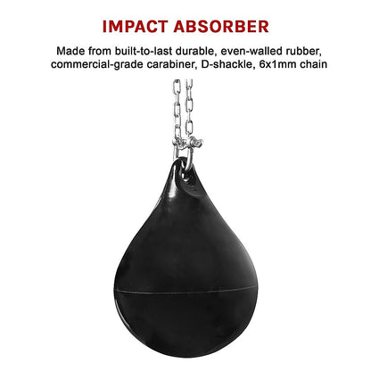 30L Water Punching Bag Aqua with D-Shackle and Chain