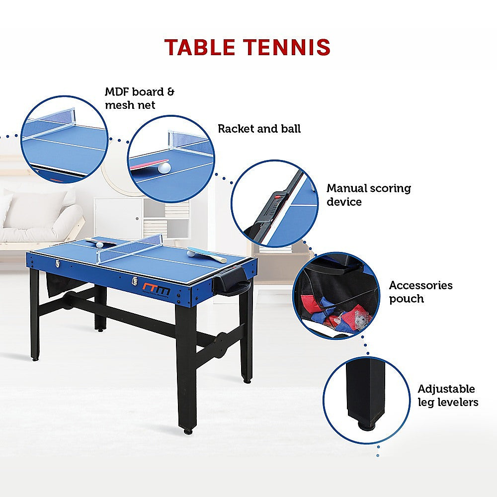 4FT 12-in-1 Combo Games Tables Foosball Soccer Basketball Hockey Pool Table Tennis