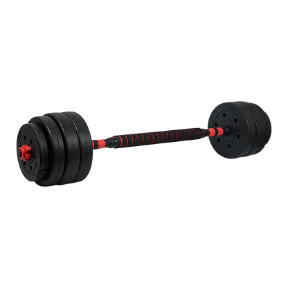 40kg Adjustable Rubber Dumbbell Set Barbell Home GYM Exercise Weights