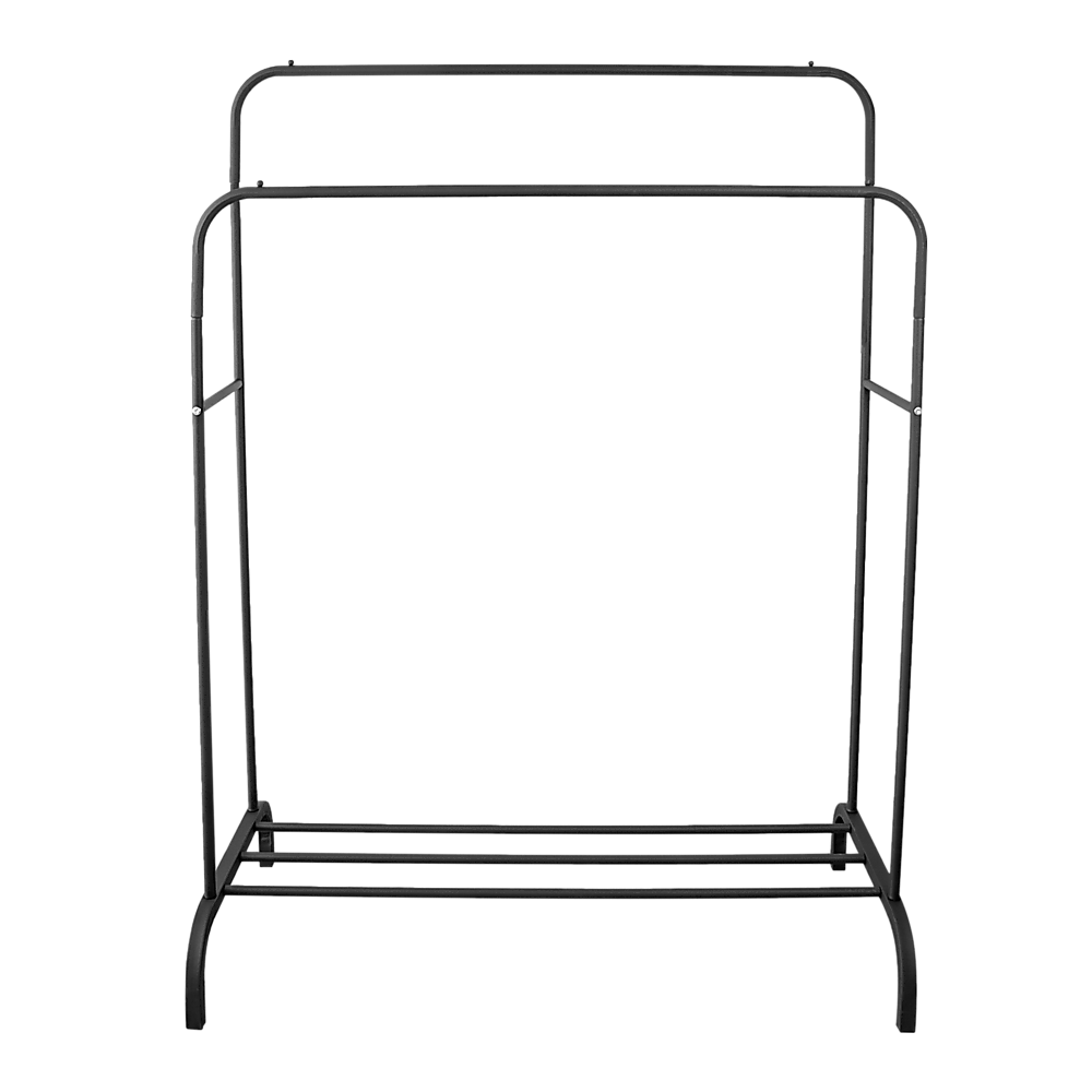 Heavy Metal Double Clothes Rail Hanging Rack Garment Display Stand Storage Shelf