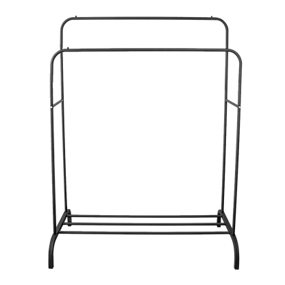 Heavy Metal Double Clothes Rail Hanging Rack Garment Display Stand Storage Shelf